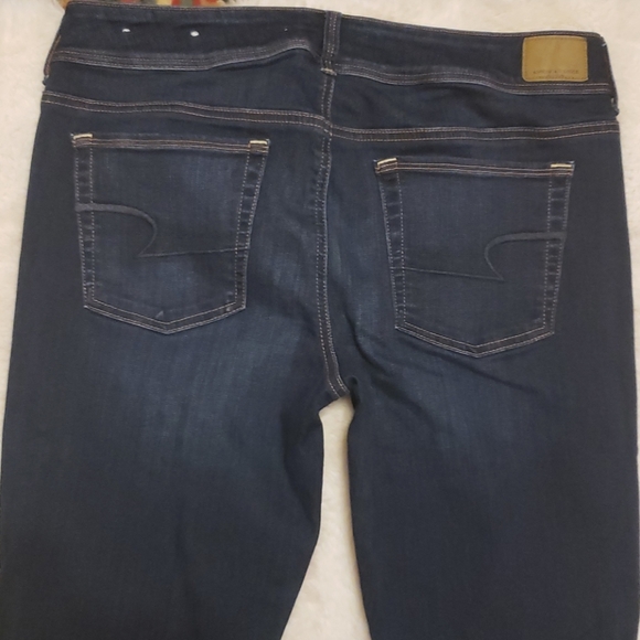 American Eagle Outfitters Dark Blue Boot Cut Jeans - Picture 7 of 8